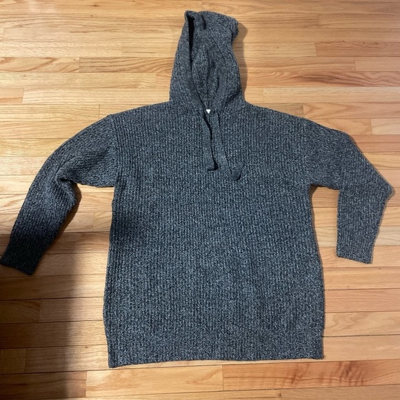 Zara Grey Oversized Hoodie Size Small - Picture 1 of 8
